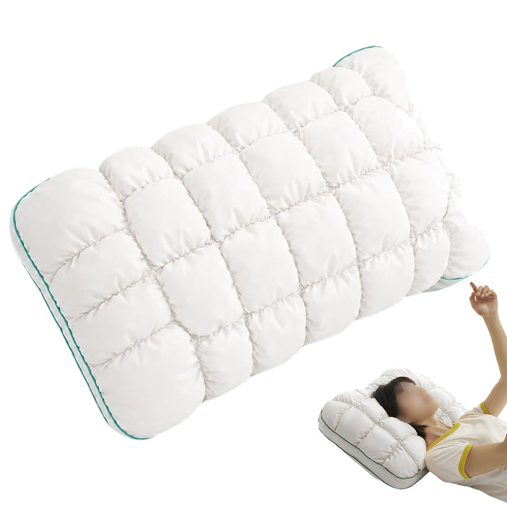 Fluffy Pillow Breathable Cute Pineapple Puff Pillow-White