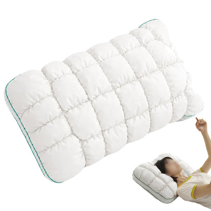 Fluffy Pillow Breathable Cute Pineapple Puff Pillow-White