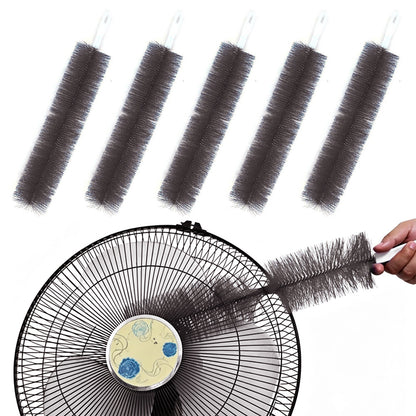 5 PCS Fan Cleaning Brush Set Bendable Fan Cleaner Brushes-Grey