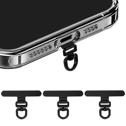 3 PCS Rotating Phone Tether Tab- Black