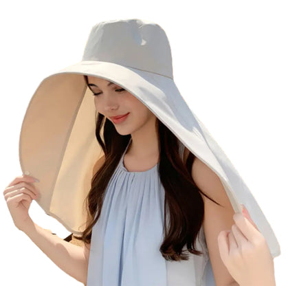 Sun Hats Wide Brim Fishing Hat UV Protection Bucket Hats Beige