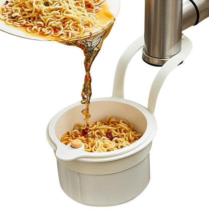 Faucet Hanging Kitchen Sink Strainer Basket - White