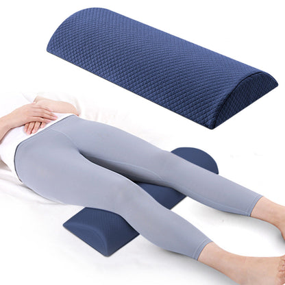 Half Moon Bolster Pillow for Legs Under Knee Support Pillow for Back/Side Sleeping  Navy
