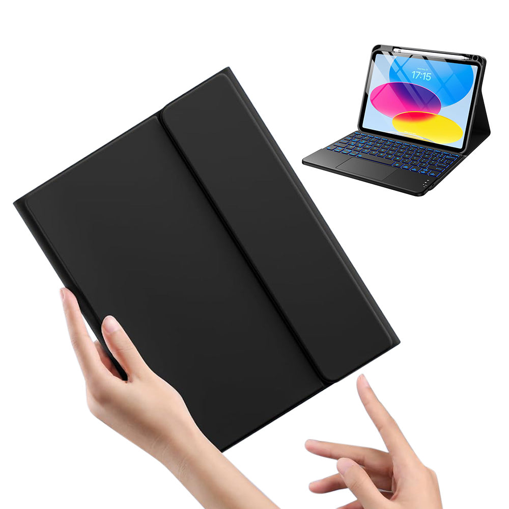 Keyboard Case with Touchpad for iPad 10th and 11th Gen - Black