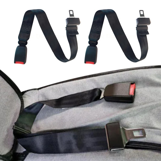 2Pcs Adjustable Car Safety Belt Extender Seat Buckle Belt Car Lengthening Strap