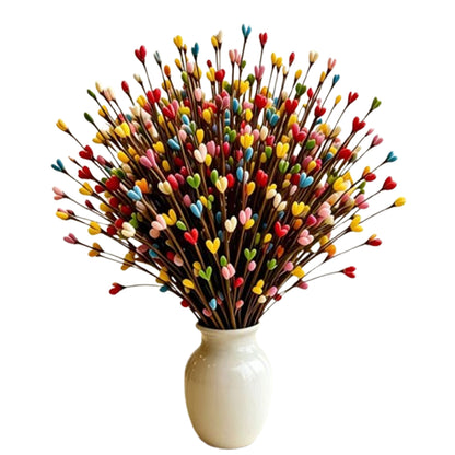 100 PCS Realistic Artificial Willow Stems -Mixed Color