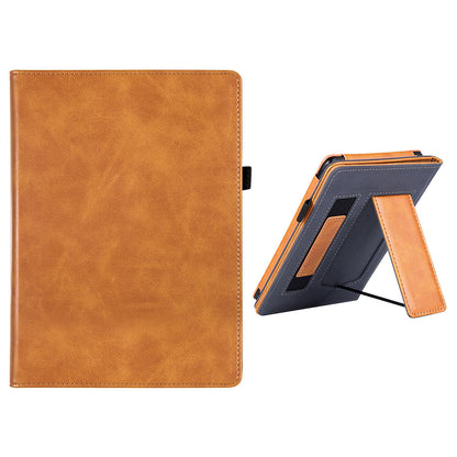 Auto Sleep Wake Protective Case with Stand for Kindle Paperwhite 12th Gen 2024 Released  PU Leather Cover Brown