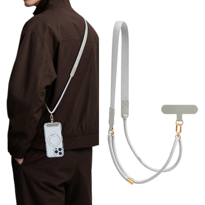 Adjustable Phone Lanyard Crossbody Strap-Grey