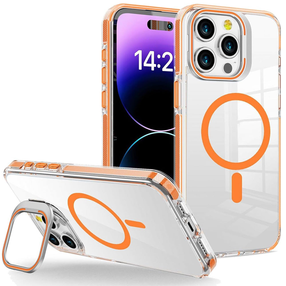 For iPhone 16 Series Protective Case Scratch-Resistant Back Cover Orange