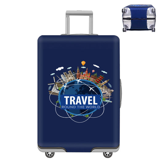 Elastic Protective Luggage Cover Stretchable Travel Suitcase Protector Navy