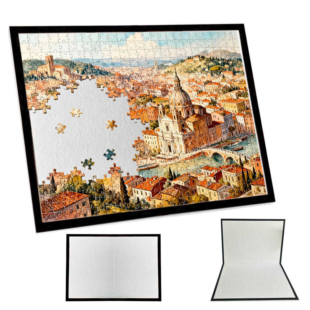 1000 Pieces Foldable Puzzle Board-Black