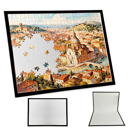 1000 Pieces Foldable Puzzle Board-Black