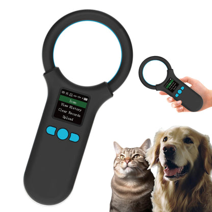 Pet Chip Reader 134.2KHz/125KHz Dog & Animal ID Tag Scanner Black