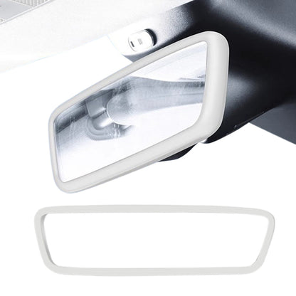 2PCS Silicone Rearview Mirror Edge Protector for Tesla Model 3/Y White