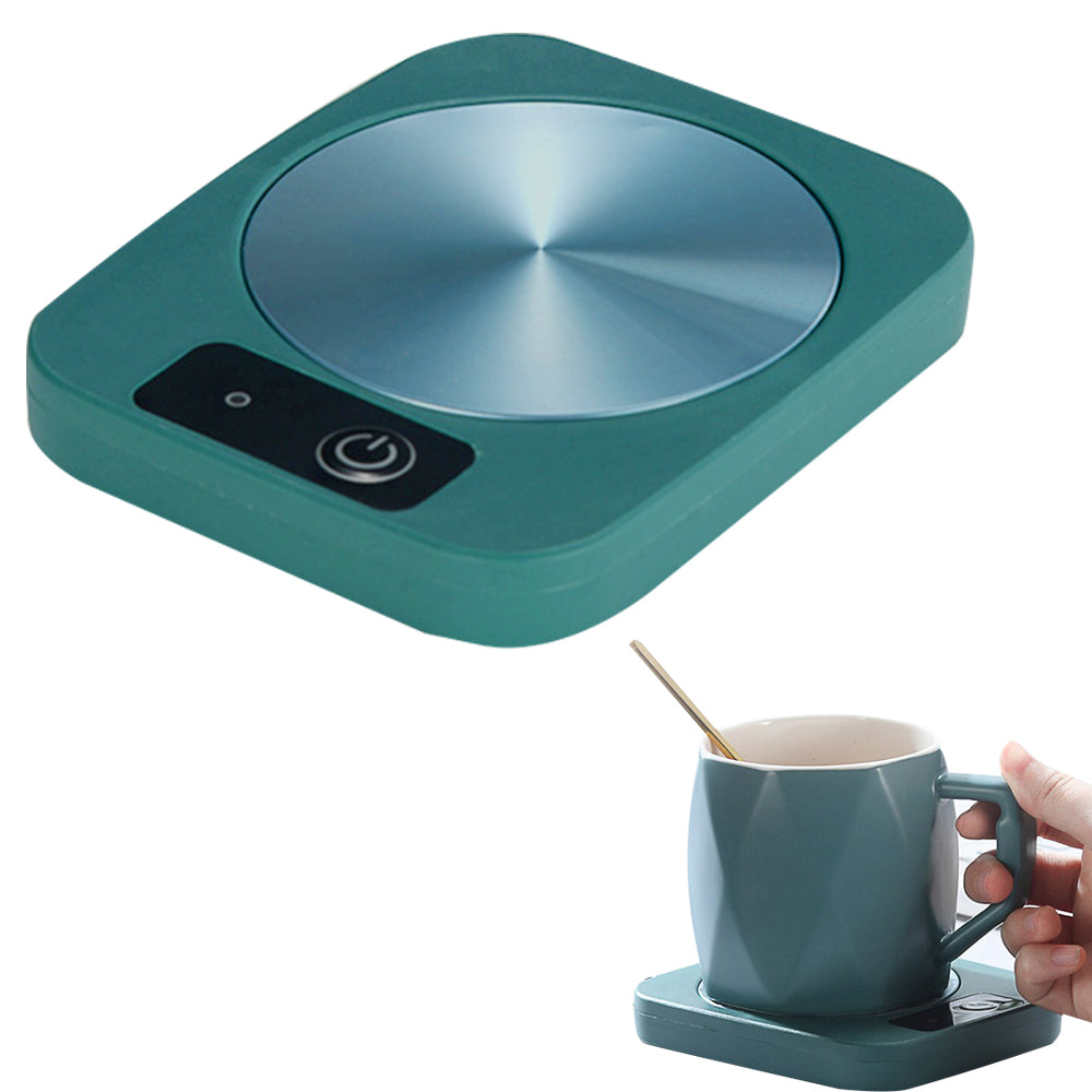 Electric Coffee Mug Warmer Milk Food Hot Plate Cup Warmer for Home Office Green