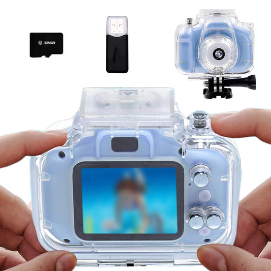 Underwater Camera for Kids â€?Waterproof Pool Toy Camera Ages 8-12 Blue