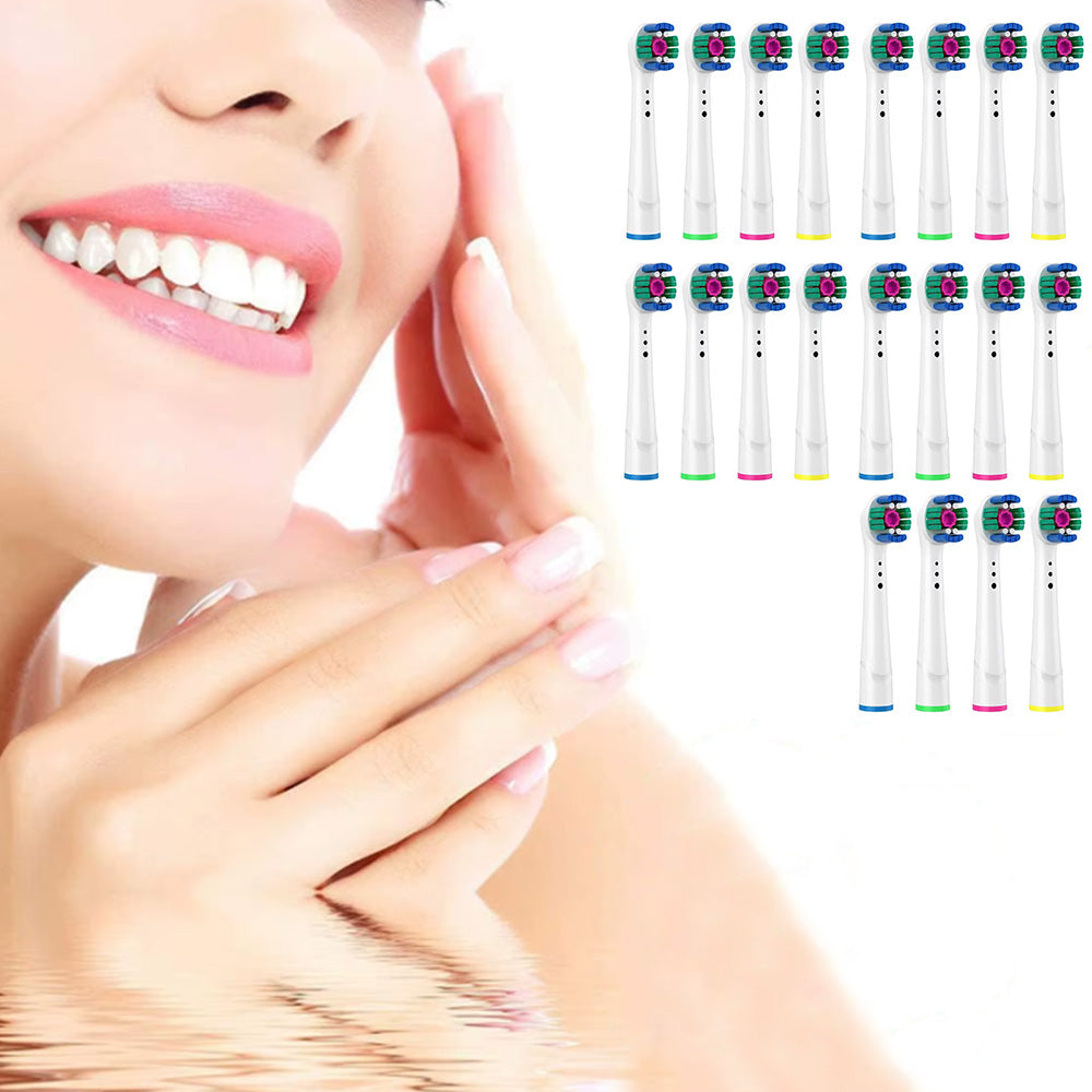20Pcs Replacement Electric Toothbrush Heads Compatible Oral B Toothbrush Style 1