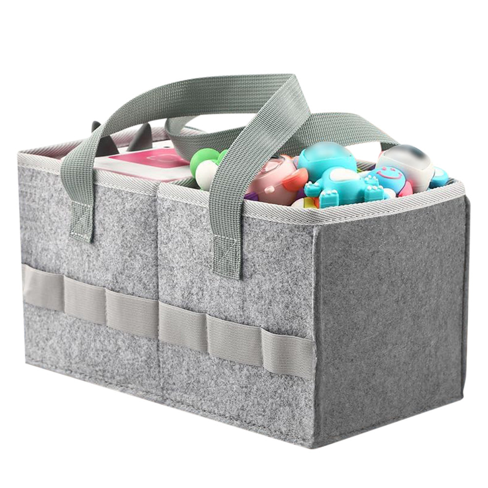 Portable Felt Cloth Storage Bag for Kidsâ€?Musical Speakers Gray
