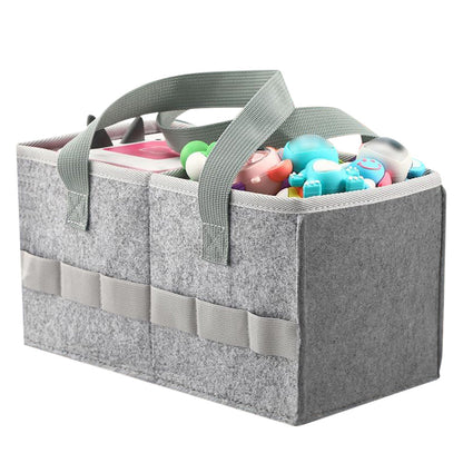 Portable Felt Cloth Storage Bag for Kidsâ€?Musical Speakers Gray