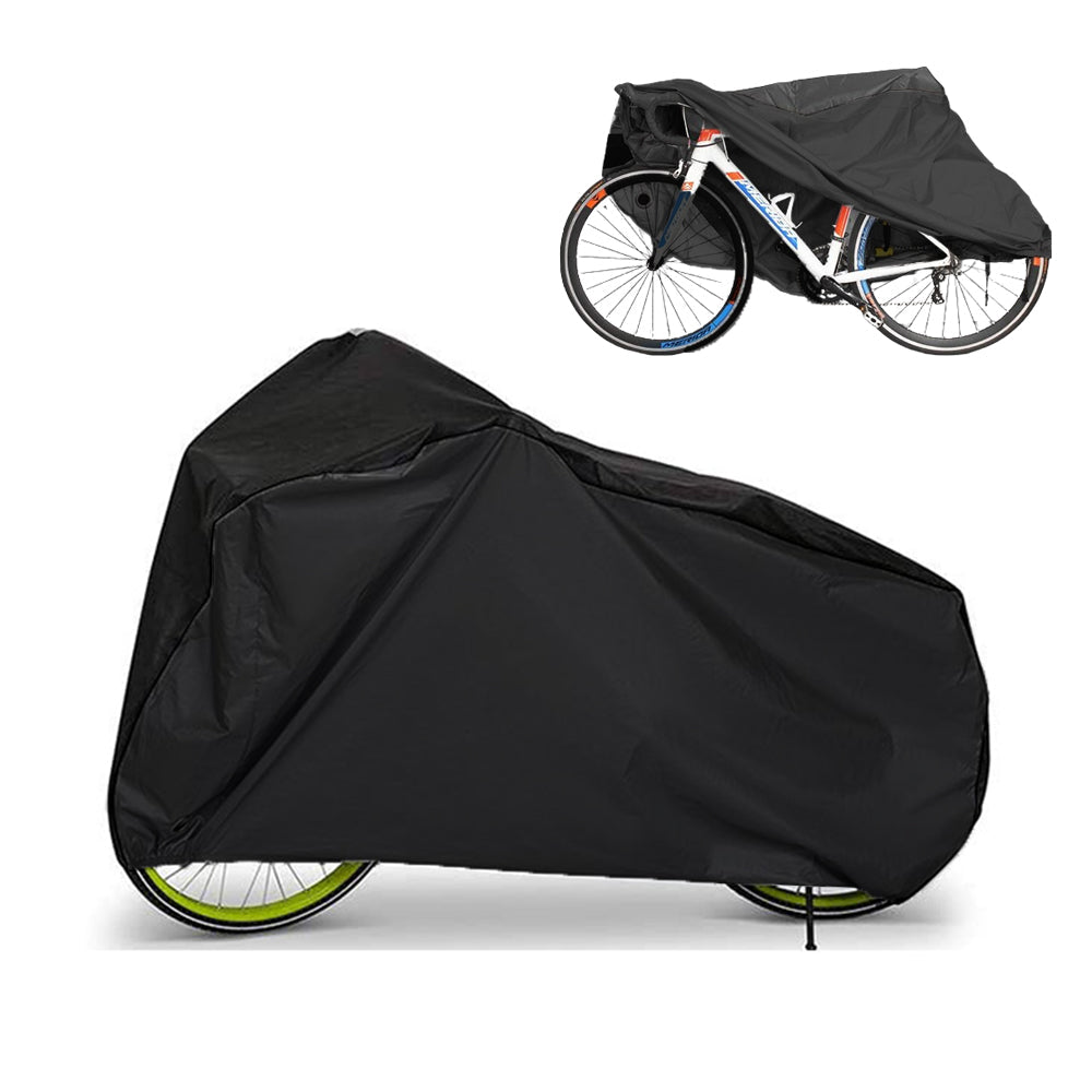 Outdoor Bike Cover Waterproof Electric Motorcycle Covers Rain Sun UV Dust Proof with Lock Hole Black