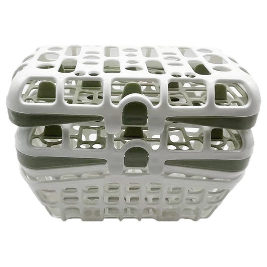 2 Pack Newborn Bottle Nipple Holder Portable Drain Basket Rack