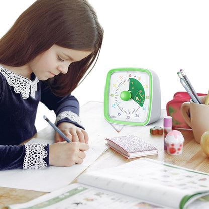 60-Minute Visual Countdown Timer Rainbow Disk Silent Time Management Tool Green