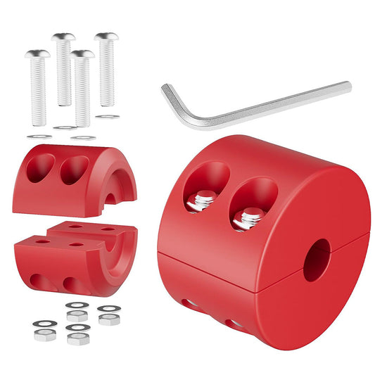 Winch Cable Stopper Rubber Line Stop Hook Saver with Allen Wrench Red