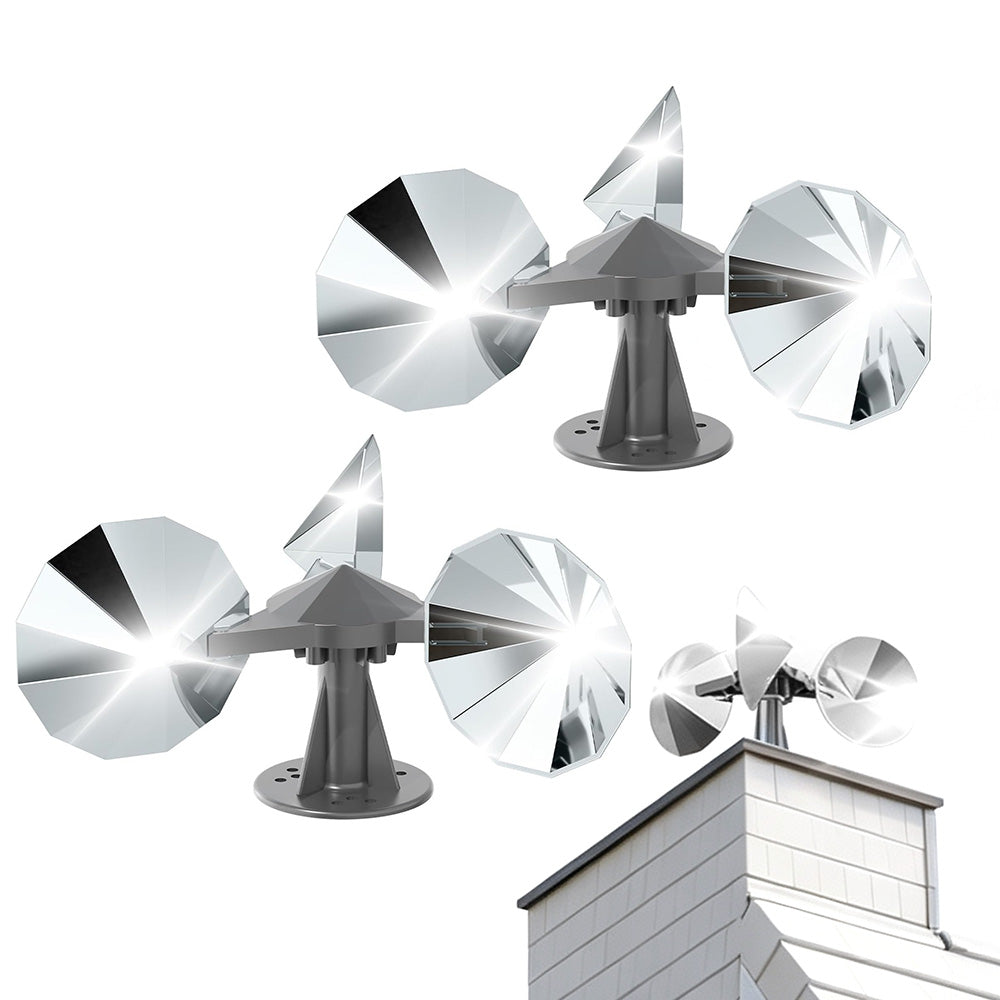 2Pcs Bird Scare Reflective Device Rotating Bird Repeller