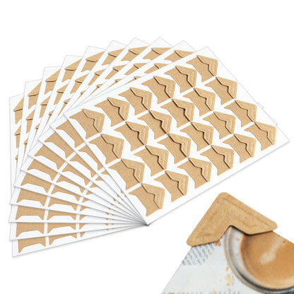 240 PCS Self Adhesive Photo Mounting Stickers-Khaki
