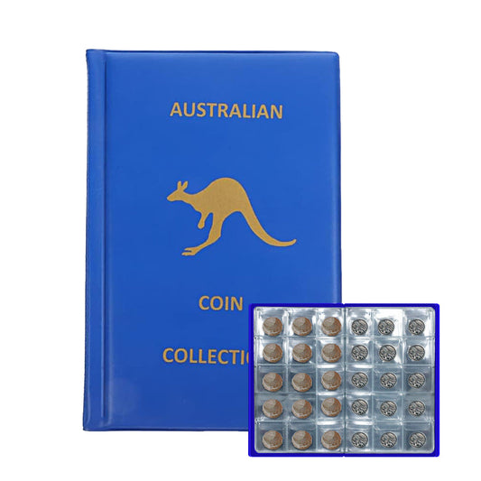 240-Pocket Coin Collection  Album Coin Storage Book Coins Display Case Blue