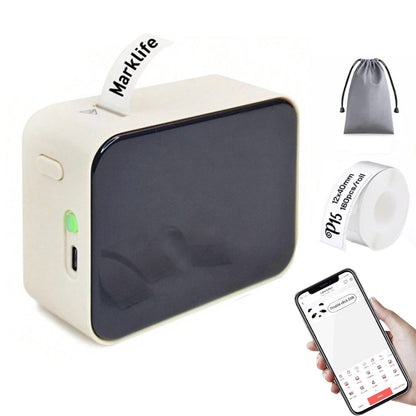 Bluetooth Label Maker Machine Wireless Thermal Label Printer Sticker Printer White