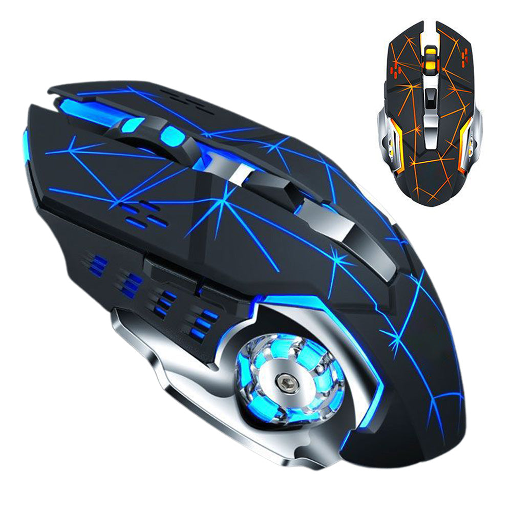 Dual Modes Wireless Mouse 2.4Ghz/Bluetooth RGB Backlit Rechargeable Gaming Mouse Style 2