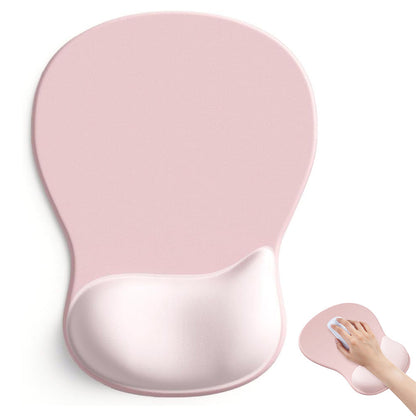 Gel Wrist Rest Mouse Pad Non-Slip Ergonomic Mouse Mat for Computer and Laptop Pink