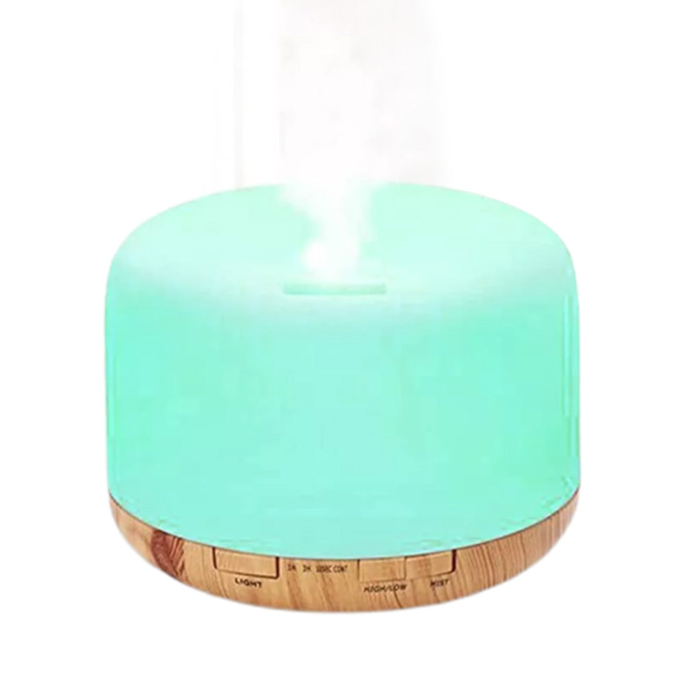 500ML Ultrasonic Aroma Diffuser Colorful LED Essential Oil Air Humidifier Purifier Light Wood