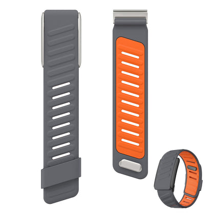 Silicone Sport Band for Whoop 5.0 Waterproof Replacement Wrist Strap Dark Grey