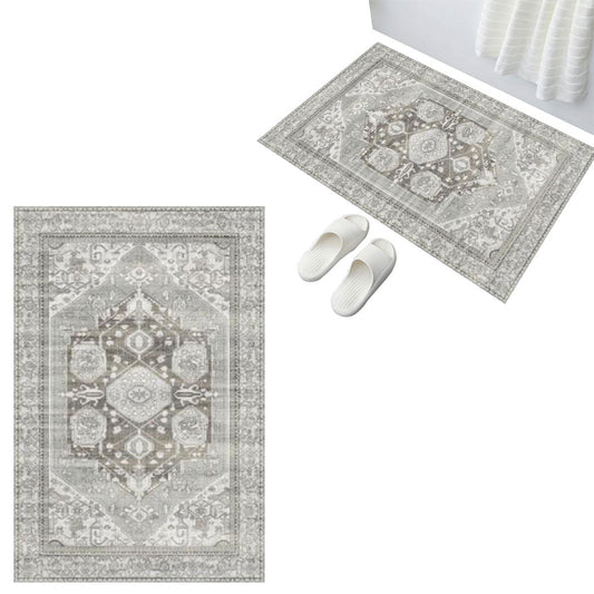 Vintage Boho Floor Mat Washable Non Slip Rugs for Living Room Bedroom Entryways Style 2