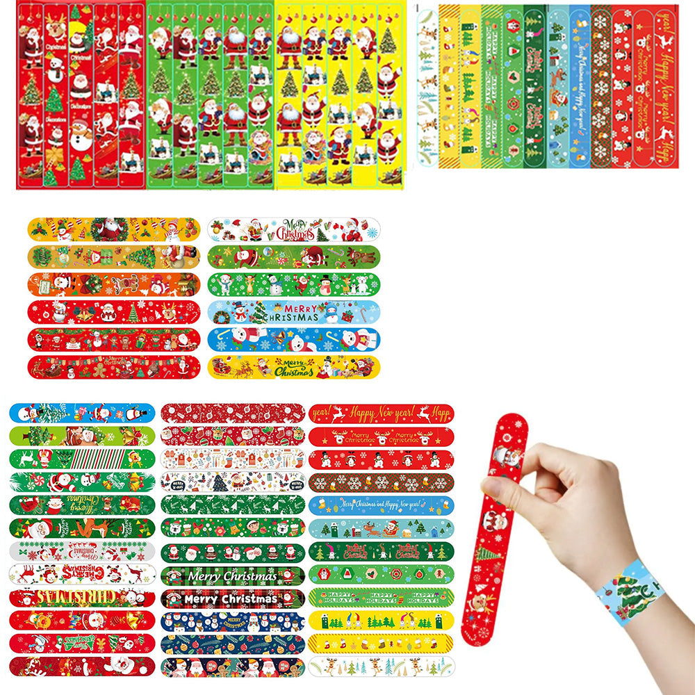 100Pcs Slap Bracelets Party Favors Birthday Gifts Decorations for School Holiday Style 3