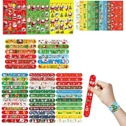 100Pcs Slap Bracelets Party Favors Birthday Gifts Decorations for School Holiday Style 3