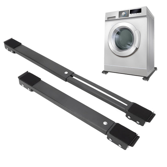 2Pcs Heavy Duty Appliance Rollers Extendable Mobile Rolling Base for Easy Moving Black