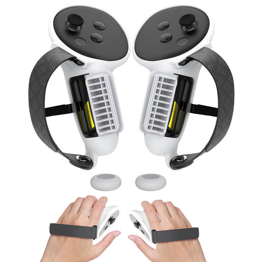 Silicone Controller Grips Cover VR Accessories Compatible with Meta Quest 3/Meta Quest 3S White