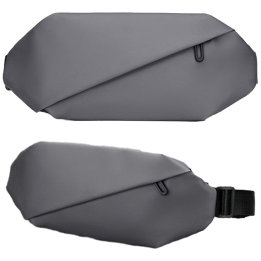 Travel Sling Bag Stylish Crossbody Bag Water-resistant Shoulder Bag for Sport Work Hiking Gray