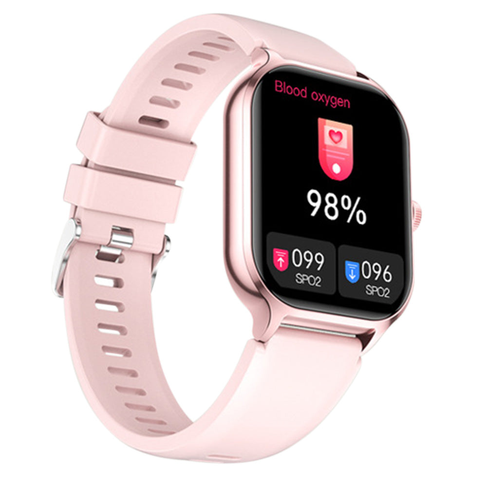 Bluetooth Smart Watch Sports Tracker Heart Rate/Sleep Monitor for iOS/Android Phone Pink