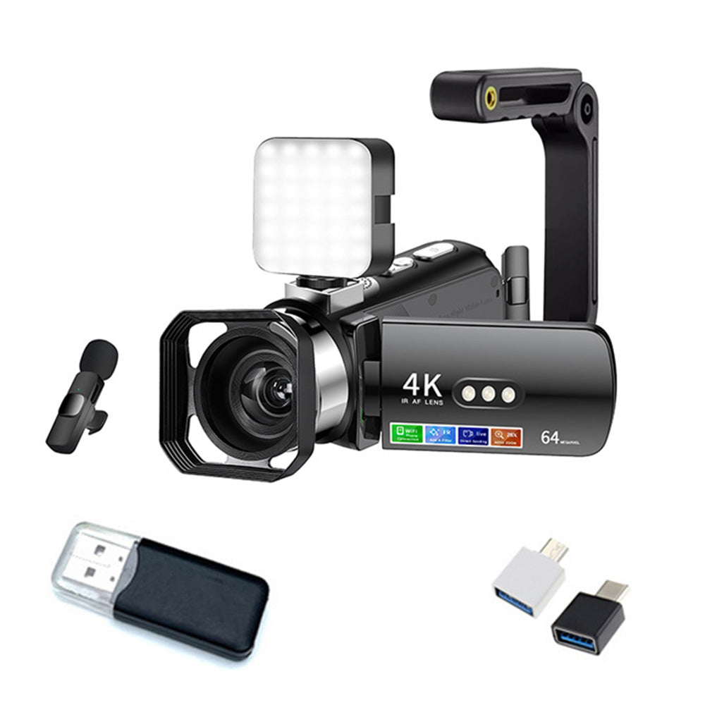 4K 64MP Video Camcorder with 28X Digital Zoom Vlogging Camera for YouTube Style 3