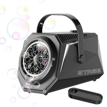 Automatic Blower Remote Control Bubble Machine - Black