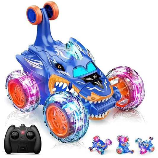 Remote Control 4WD RC Stunt Car 360-degree Rotating with Lights Christmas Gift Style 2