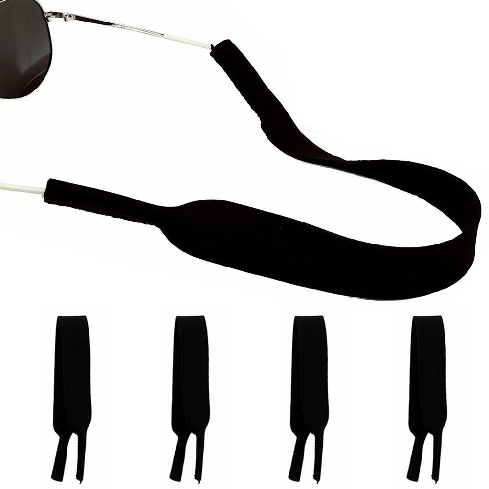 5Pcs Adjustable Sunglasses Retainer Strap-Black