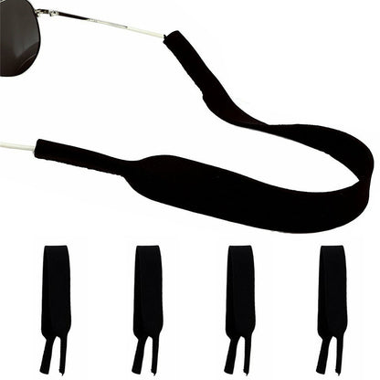 5Pcs Adjustable Sunglasses Retainer Strap-Black