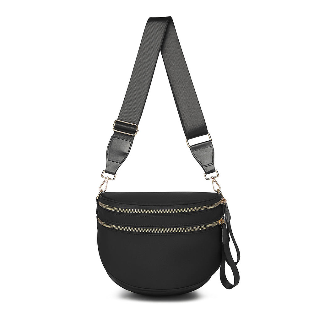 Oxford Cloth Large Capacity Crossbody Bag ¨C Lightweight Shoulder Messenger Bag for Women Black