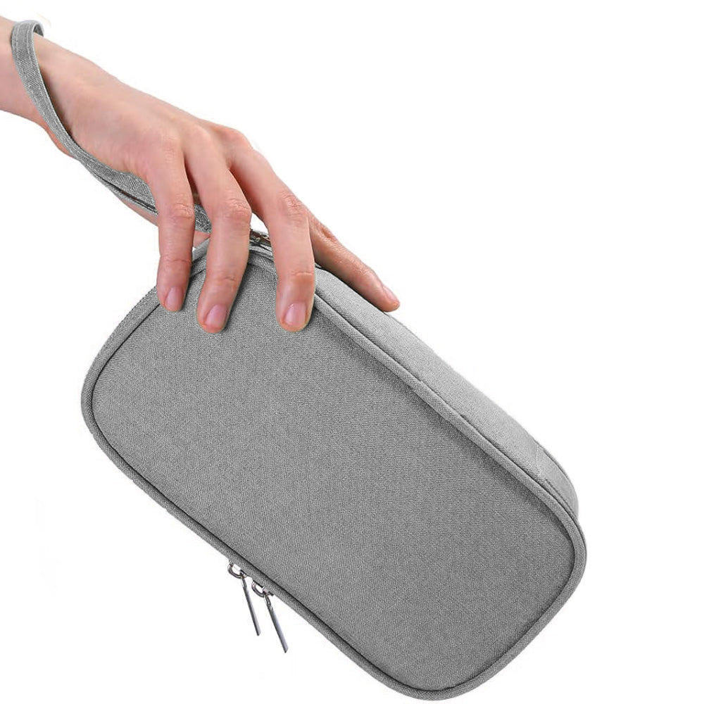 Insulated Insulin Cooling Bag ââ‚?Multi-Layer Medical Travel Cooler Gray