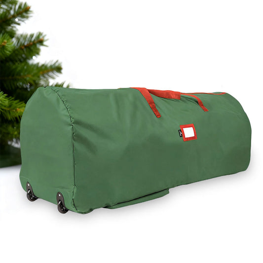 Rolling Christmas Tree Storage Bag with Handle - Green